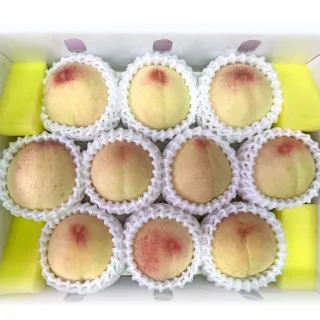 【WANG 蔬果】美國加州壽康貴妃水蜜桃10顆x1盒(2.26kg/盒_原裝盒)
