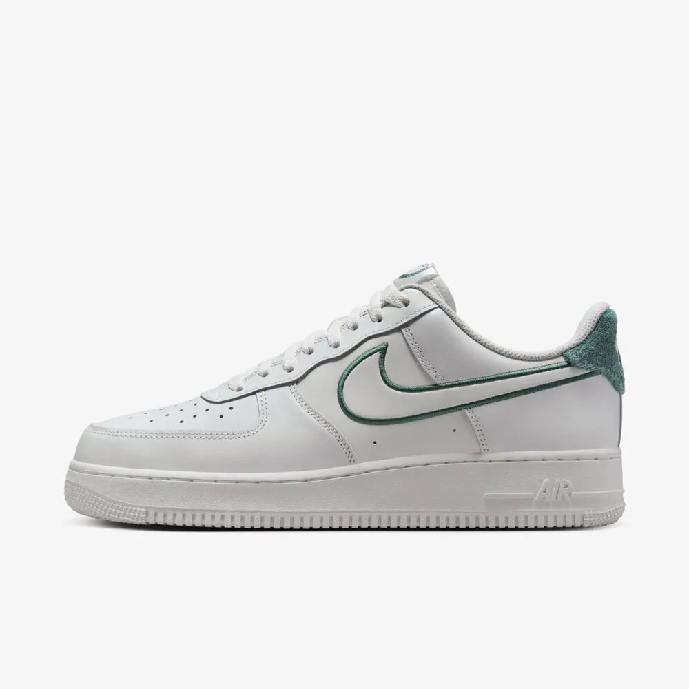 【NIKE 耐吉】Air Force 1 07 Lv8 男 休閒鞋 經典 復古 毛圈布 緩震 白綠(FN8349-100)