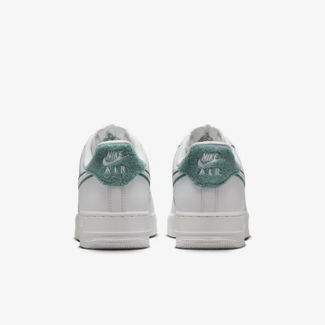 【NIKE 耐吉】Air Force 1 07 Lv8 男 休閒鞋 經典 復古 毛圈布 緩震 白綠(FN8349-100)