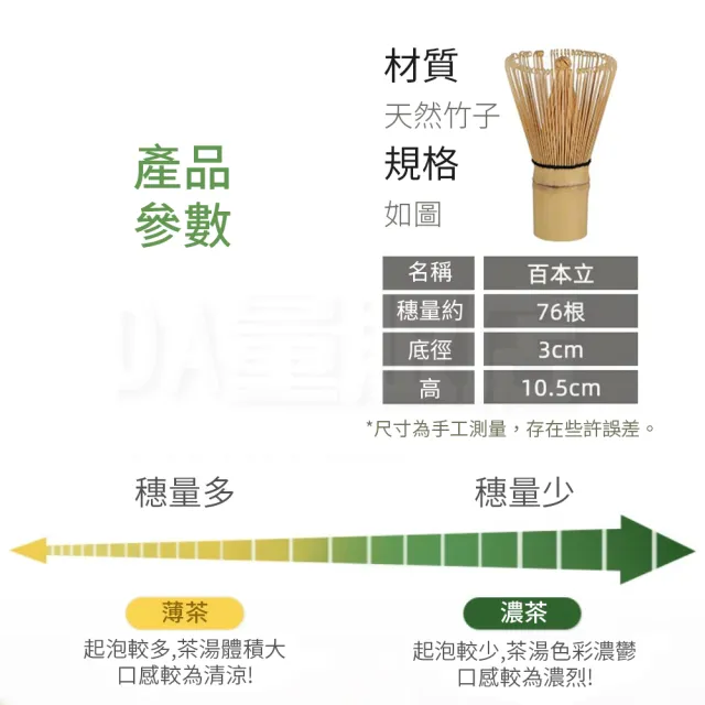 百本立抹茶刷 抹茶茶筅 茶刷 茶具(茶道用具)