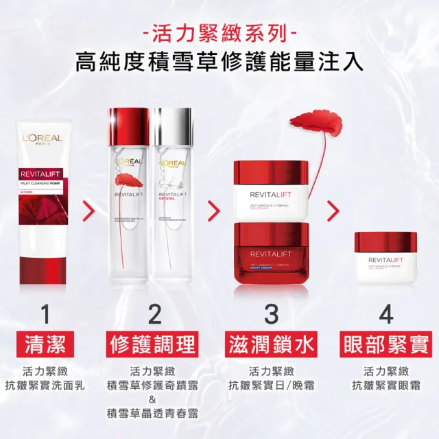 【LOREAL Paris 巴黎萊雅】活力緊緻 抗皺緊實潔面乳(100ml)