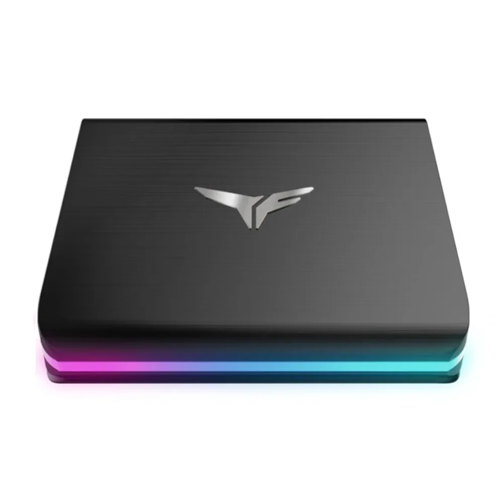 【TEAM 十銓】T-FORCE TREASURE TOUCH RGB 1TB Type C SSD 觸控燈效 外接式固態硬碟