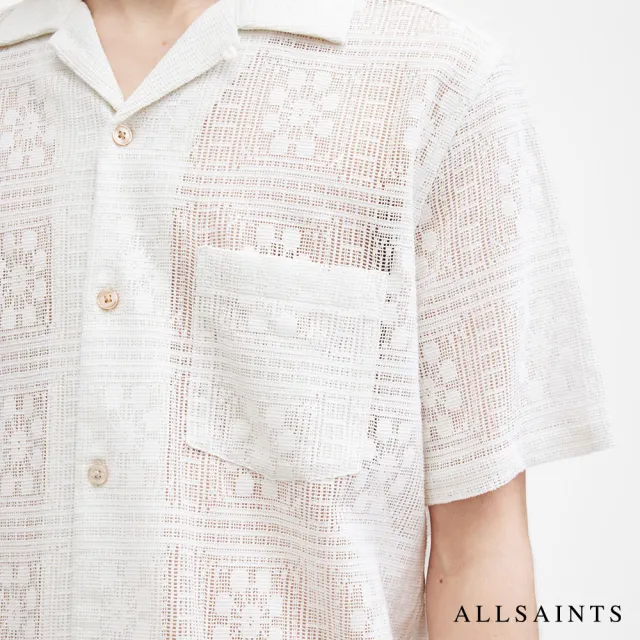 【ALLSAINTS】CALETA 細緻蕾絲夏威夷襯衫(舒適版型)