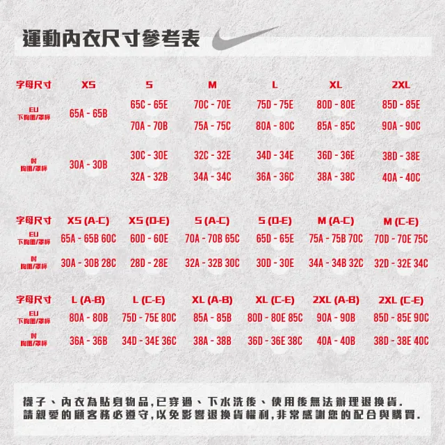 【NIKE 耐吉】運動內衣 女款 中度支撐 AS W NK SWSH MED SPT BRA 白 DX6822-100