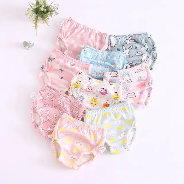 【JoyNa】6件入 學習褲 5層紗嬰兒純棉尿布褲(90碼.100碼.110碼)