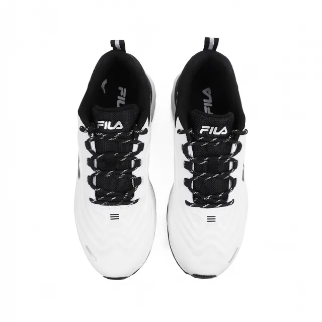 【FILA】慢跑鞋 男鞋 運動鞋 緩震 白黑 1-J925X-100