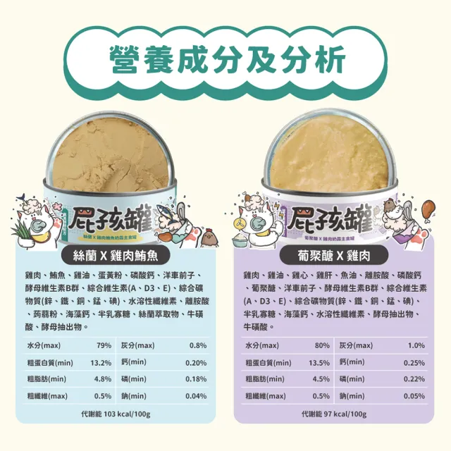 【NU4PET 陪心寵糧】幼貓屁孩奶霜主食罐 170g*12入(貓咪主食罐 主食罐 幼貓 貓罐)