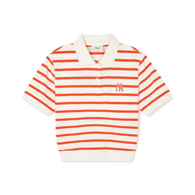 MLB 女版短版Polo衫 Varsity系列 紐約洋基隊(3FPQV0143-50CRS)