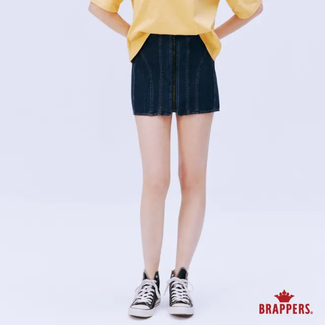 【BRAPPERS】女款 Boy friend系列-全棉短裙(深藍)