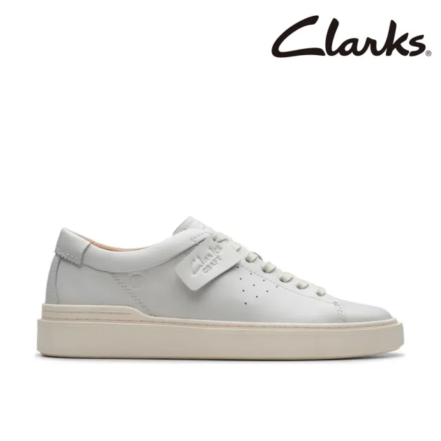 【Clarks】男鞋 Craft Swift 現代時尚百搭風格正裝休閒板鞋 小白鞋(CLM76134C)
