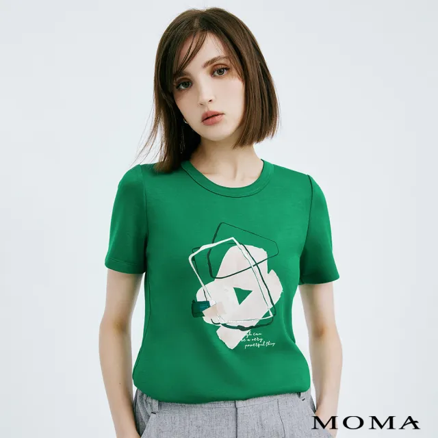 【MOMA】幾何圖紋太空綿T恤(兩色)