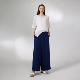 【giordano ladies】24SS_不對稱抽繩設計上衣(02344018)