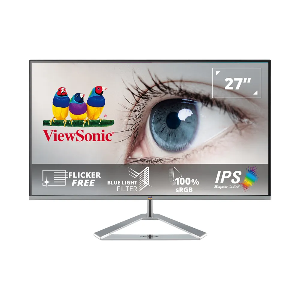 【ViewSonic 優派】VX2776-SH 27型 IPS 護眼電腦螢幕(4ms)