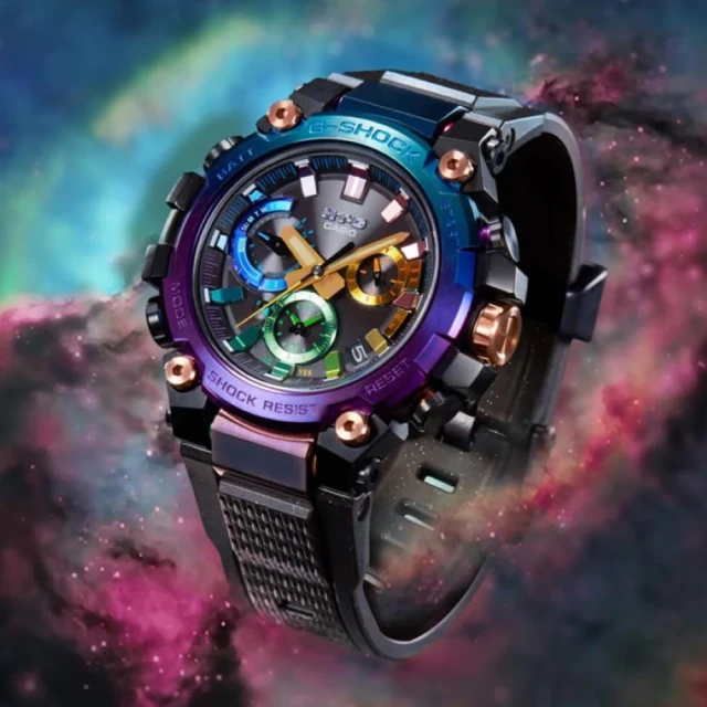 CASIO 卡西歐 G-SHOCK 浩瀚太空 閃耀星雲 電波 藍牙 太陽能電力 雙重核心防護(MTG-B3000DN-1A)