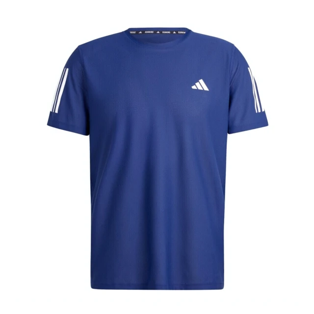 adidas 愛迪達 OTR B Tee 男 短袖 上衣 運動 慢跑 路跑 訓練 反光 吸濕排汗 透氣 深藍(IN1502)