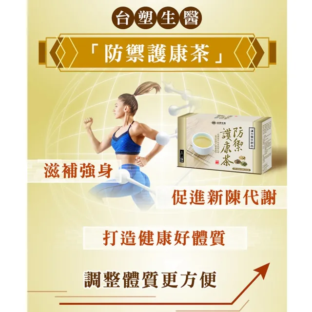 【台塑生醫醫之方】防禦護康茶x3盒(共60包-李李仁代言)