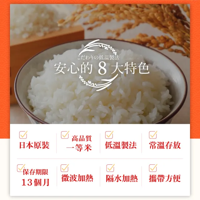 【IRIS】日本直送即食白飯150g×20入裝(熟食 即食飯盒 米 日本米 分裝包 新鮮 微波 防災食品)