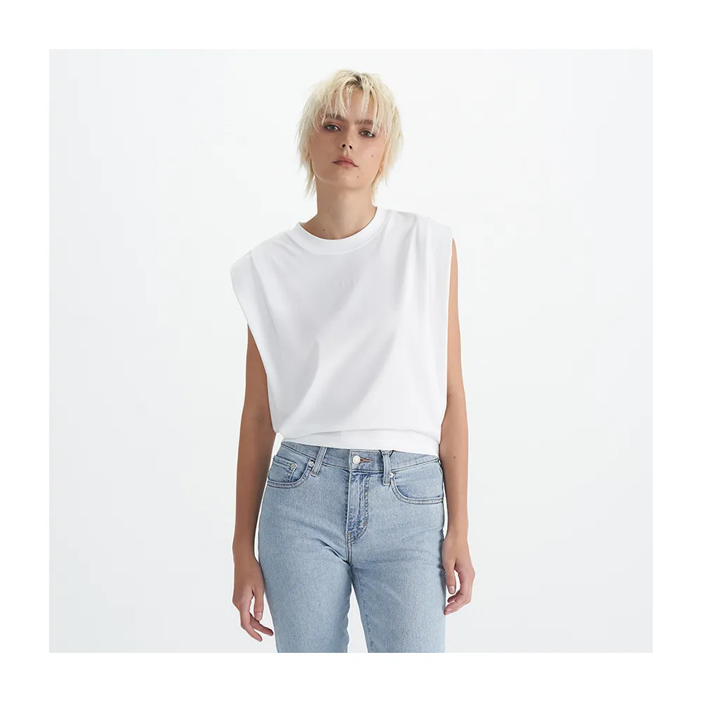 【LEVIS 官方旗艦】女款綁帶無袖背心 Performance Cool 人氣新品 0019Q-0002