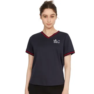 【LE COQ SPORTIF 公雞】休閒經典短袖T恤 女款-2色-LWT22307