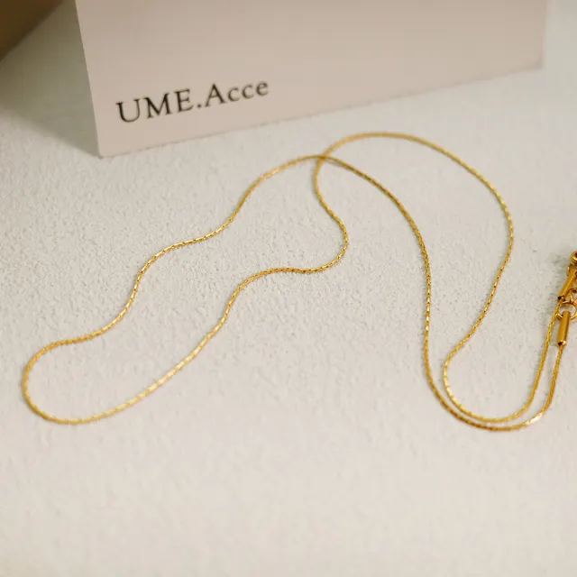【UME.Acce】極細竹節鈦鋼項鏈(項鍊 鈦鋼 鈦鋼項鍊 竹節 竹節項鍊 極細項鍊 細鍊 細項鍊)
