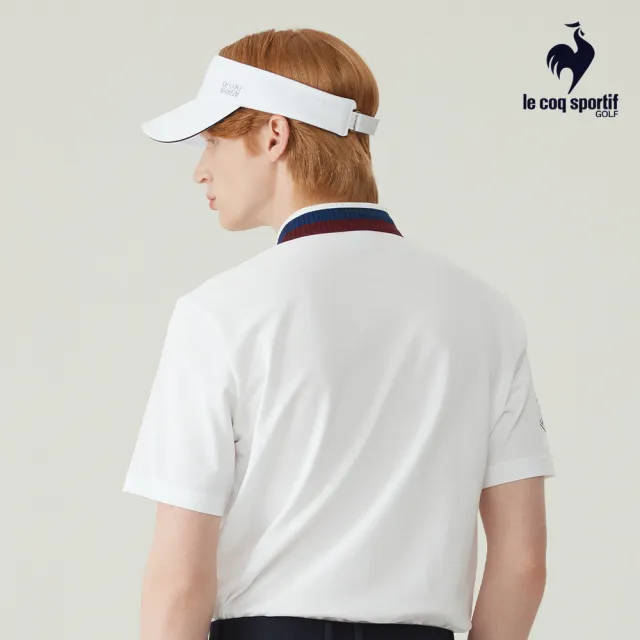 【LE COQ SPORTIF 公雞】高爾夫系列 白色韓系簡約百搭可調節遮陽帽 QGT0K931