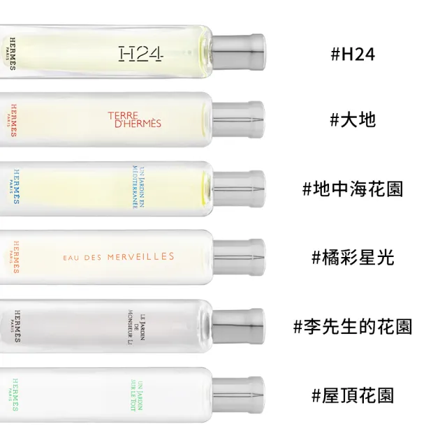 【Hermes 愛馬仕】系列香水 15ml 多款任選(國際航空版-布袋裝)