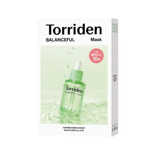 【Torriden】桃瑞丹 積雪草舒緩急救面膜 10入(5D複合積雪草 清爽保濕 舒緩肌膚)