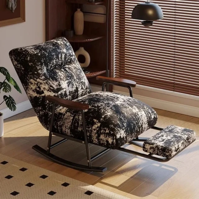 Hampton 漢汀堡 夏洛特布面休閒沙發躺椅(附雜誌袋/沙
