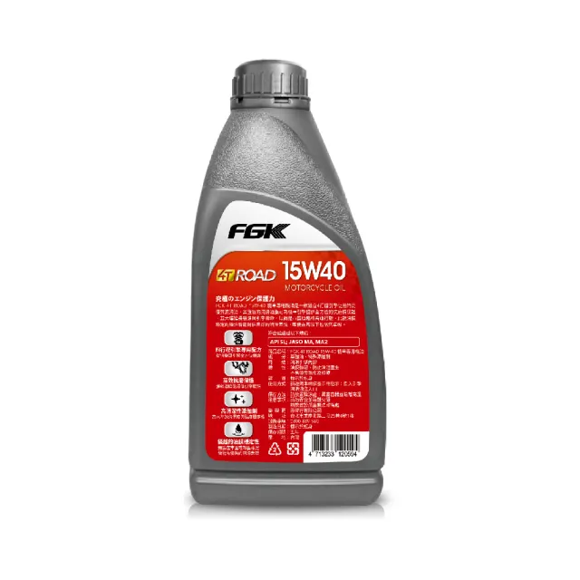 【FGK】4T Road 15W40 機車機油 800ml(整箱12入 / 總代理源豐行)