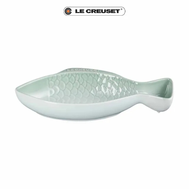 【Le Creuset】瓷器鮮魚盤-中(湖水綠)