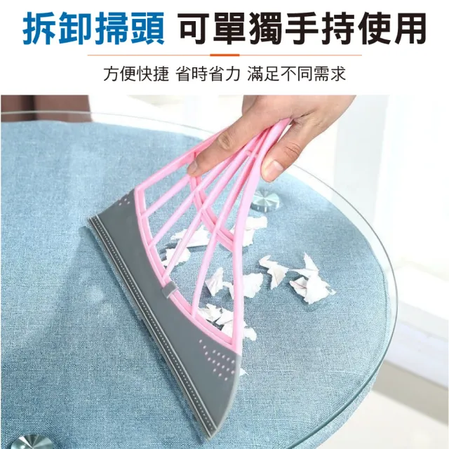 【新錸家居】伸縮桿★乾濕兩用 多功能矽膠魔術掃把/黑科技刮刀拖把磁磚玻璃刮水器_1入(灰/粉/綠 任選)
