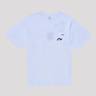 【5th STREET】男裝 短袖 短t 上衣 t恤 TEE 背後 積木 logo 圖案 白色(570957)