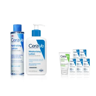 【CeraVe 適樂膚】全效極潤修護精華水+長效清爽保濕乳 236ml_A(安敏補水)