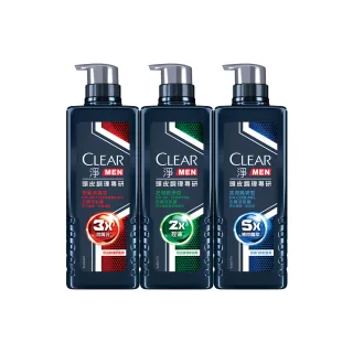 【CLEAR 淨】男士頭皮調理專研去屑洗髮精570g(多款任選)