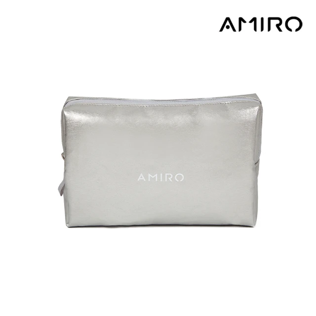 AMIRO 化妝包-銀色(收納包/盥洗包/衛浴包)