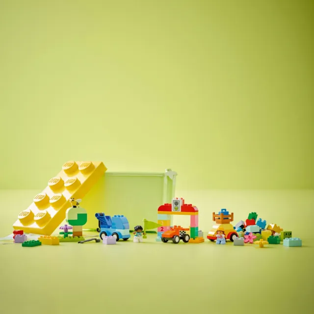 【LEGO 樂高】得寶系列 10439 汽車和卡車積木盒(momo線上獨家 學齡前玩具 禮物)