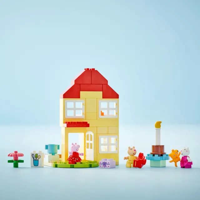 【LEGO 樂高】得寶系列 10433 佩佩豬的生日屋(Peppa Pig Birthday House 家家酒 禮物)