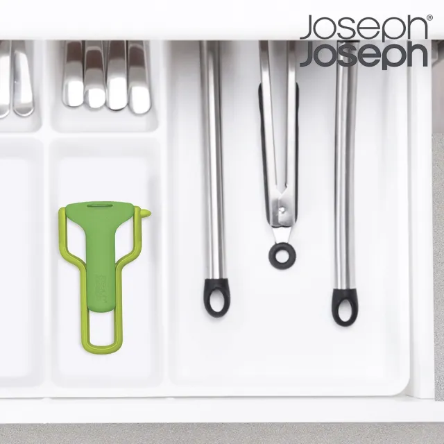 【Joseph Joseph】滑蓋保護削皮刀(綠)