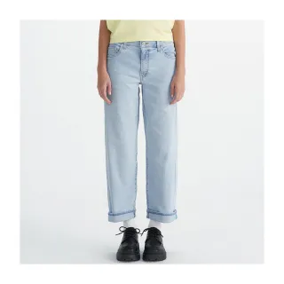 【LEVIS 官方旗艦】Baggy Dad 女款牛仔寬褲 Performance Cool 人氣新品 A3494-0055