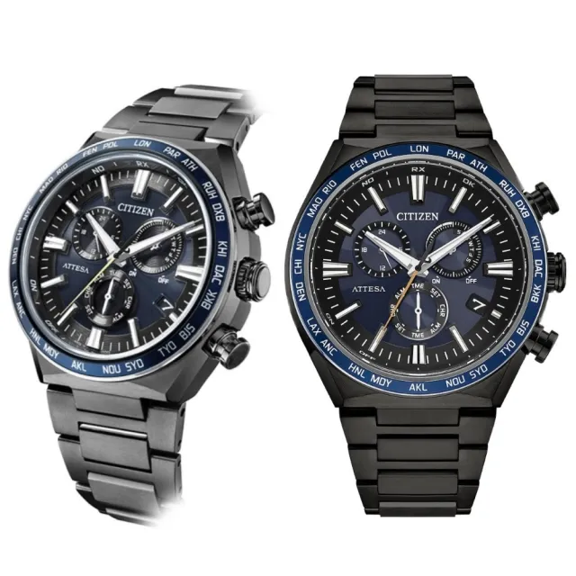 【CITIZEN 星辰】GENTS系列 時尚 超級鈦 光動能電波計時手錶 石英錶41.1mm(CB5967-66L)