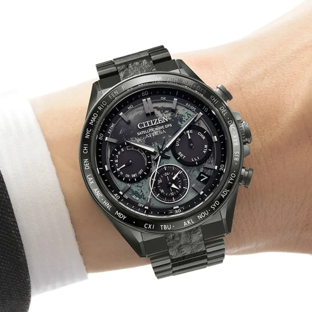 【CITIZEN 星辰】GENTS 韋禮安廣告款HAKUTO-R GPS衛星對時鈦金屬光動能男錶/44.6mm雙11限定(CC4065-61Y)