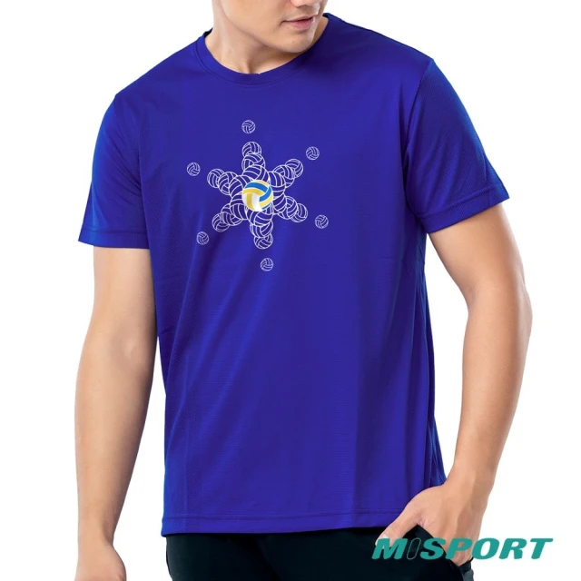 【MISPORT 運動迷】台灣製 運動上衣 T恤 - 分子排球 - 敏銳/運動排汗衫(MIT專利呼吸排汗衣 氣孔衣)