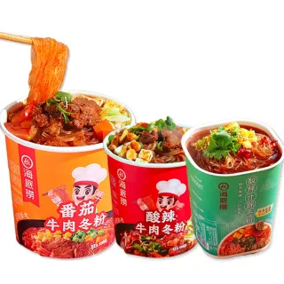 【海底撈】海底撈沖泡冬粉系列-3種口味任選(酸辣牛肉/番茄牛肉)