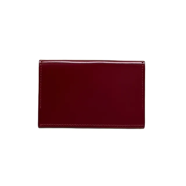 【Vivienne Westwood】品牌LOGO 皮革雙摺卡夾(紅色/棕色)