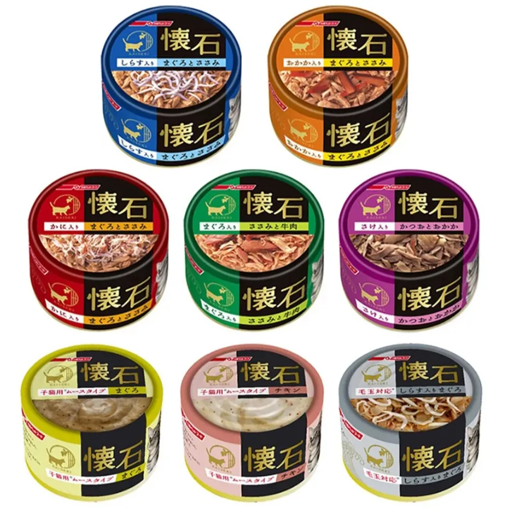 【NISSIN 日清】新懷石貓罐 80g*24罐(全齡貓、多種口味 副食)