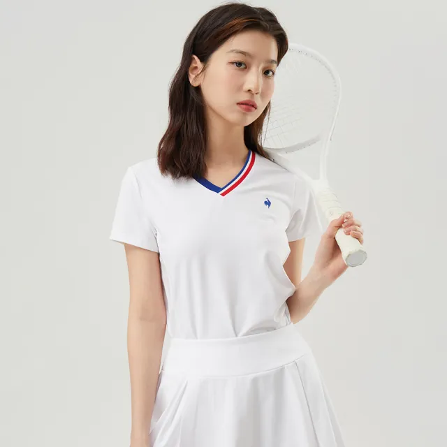 【LE COQ SPORTIF 公雞】運動基礎短袖T恤 女款-2色-LKT22501