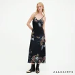 【ALLSAINTS】獨特修身細肩碎花印花中長版洋裝(修身版型)