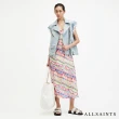 【ALLSAINTS】獨特修身細肩碎花印花中長版洋裝(修身版型)