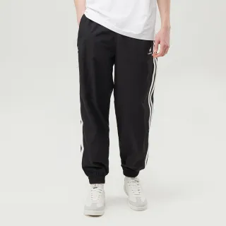 【LE COQ SPORTIF 公雞】運動基礎平織運動長褲 男女款-黑色-LKT83574
