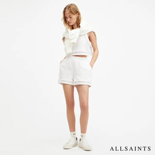 【ALLSAINTS】EWELINA 厚實純棉休閒背心短褲套裝(黑白兩色)